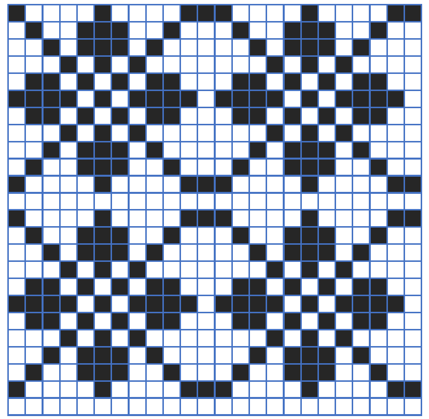 Siirin kirjat perinteinen kirjoneulekaava.