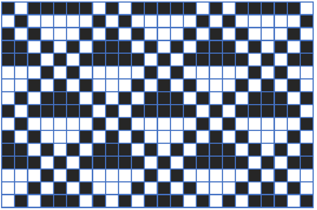 Puolviisaan kirjat karjalainen kirjoneulekuvio ulkosaarilta.