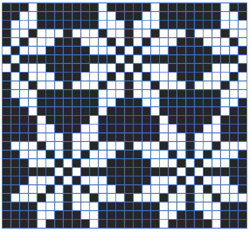 Tähtikirjat eli kannuksen pyöriä karjalainen kirjoneulekuvio ulkosaarilta.