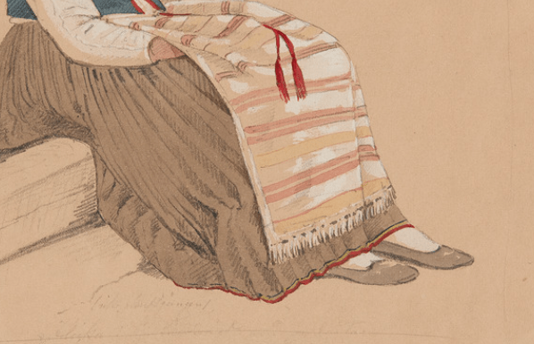 Ruokolahti piirros naisen hame.