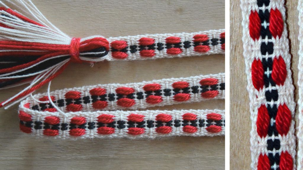 Sakkolan tai Raudun silmävyö pirtanauha.