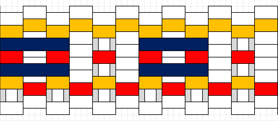 Kirjaside seiskari nauhan kaavio.