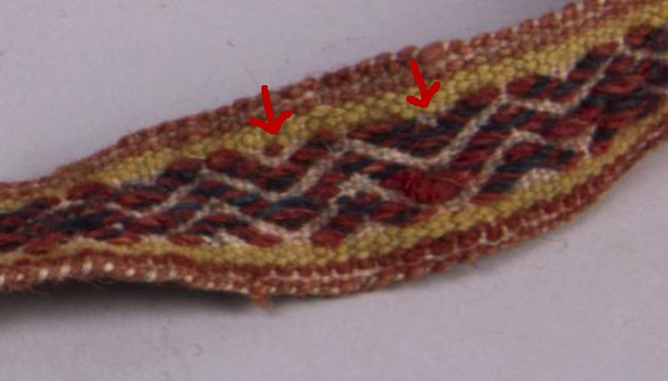 Yksityiskohta pirtanauhasta.