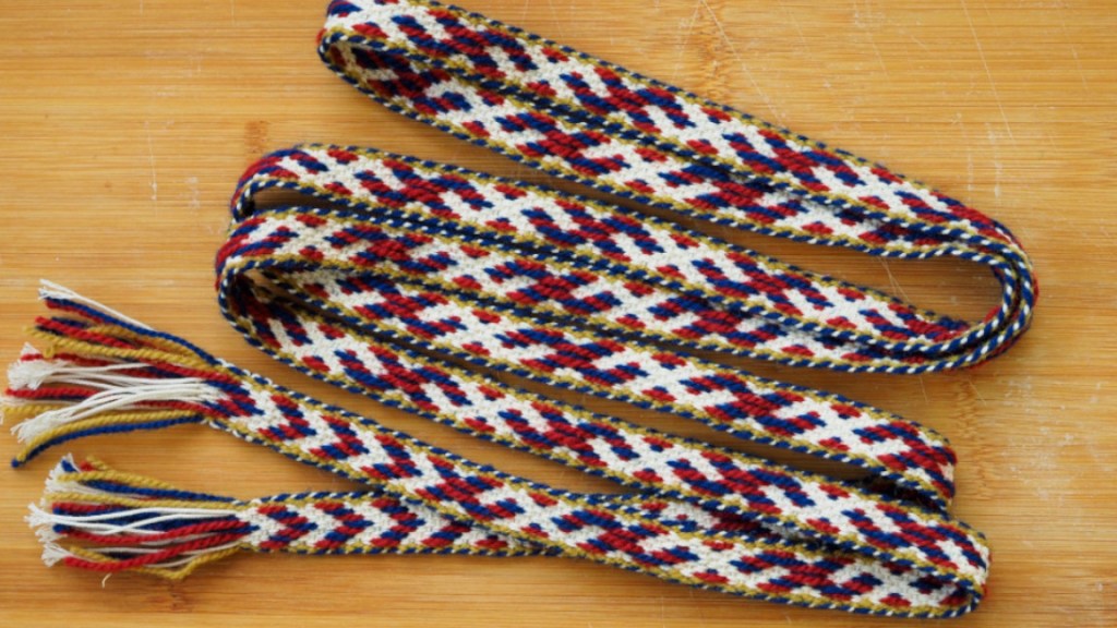 Pyhäjärveläinen kokkaniekkavyö mallinauha.