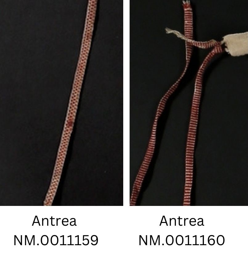 Jääsken kihlakunnan esiliinojen vyötärönauhoja.