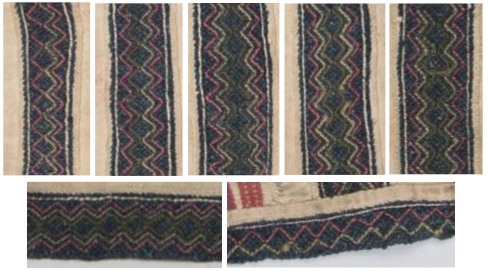 Jääskeläisiä esiliinan nyytinkejä lähikuvissa.