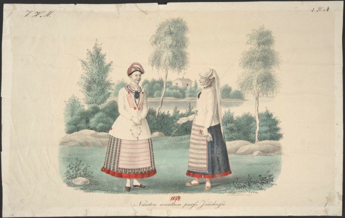 Kansanpuku Jääskessä 1800-luvun puolivälissä