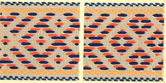 Nauhan piirros Schvindtin nauhakirjassa.