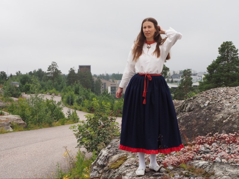 Jääsken hame: ompelu