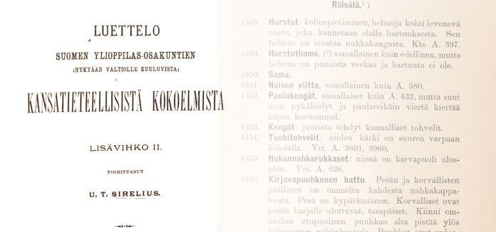 Ylioppilasosakuntien kansatieteelliset kokoelmat 1902: Laatokan-, Raja- ja Pohjois-Karjala, Kaakkois-Savo, Suomenlahden saaret