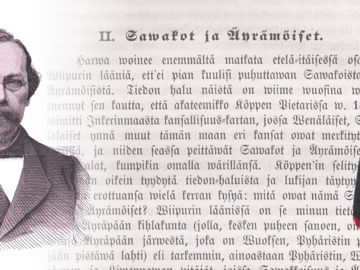 A. Ahlqvistin matkakertomus Itä-Kannakselta v. 1854